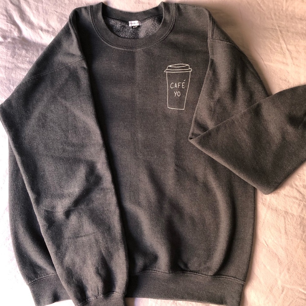 ➕SOLD➕ August dark grey crewneck sweater